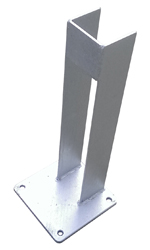 Betonfuß ohne Wasserablauf