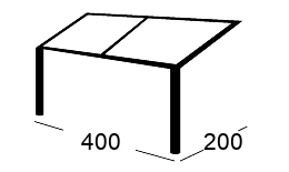 Terrassendach Skizze