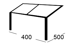 Terrassendach Skizze