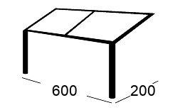 Terrassendach Skizze