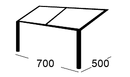Terrassendach Skizze